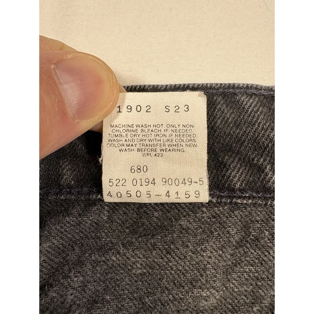 Vintage 90s Levis 505 Orange Tab Made in USA Jeans Mens 34x32 Faded Black 1994